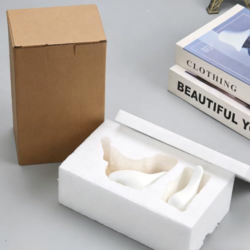 2 Pcs Small Birds Statues Home Decor Ceramic White Bird Figurines - color: 2 Pcs Whitebirds