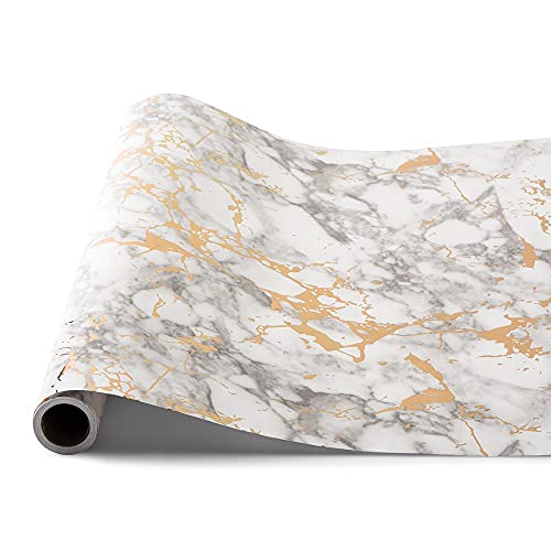 WEDDINGSTAR Decorative Paper Table Runner 25' (L) x 20" (W) - Marble - color: Marble
