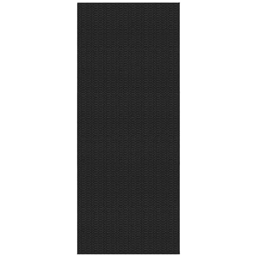 KOZYFLY 2x5 Runner Rug, Washable Non Slip Kitchen Hallway Rug, Black/Grey - color: Black/Charcoal Grey, size: 2' x 5' (Rectangular)