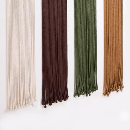 Mokof Boho Macrame Wall Hanging Decor for Living Room Bedroom, 71", 4 Pack - size: 71"L x 6"W