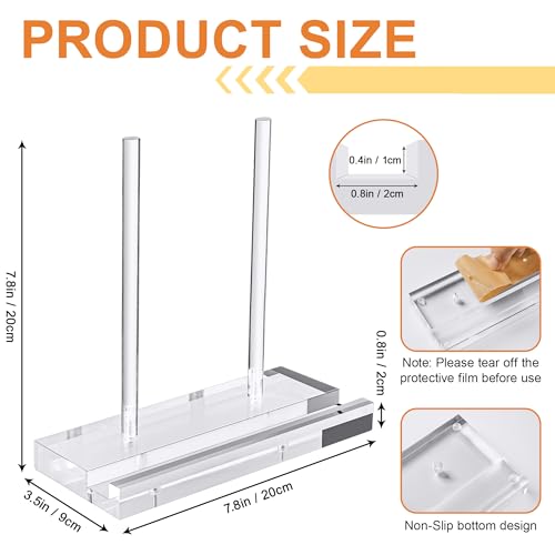 CHEPULA Clear Plate Stands for Display, Acrylic Display Stand