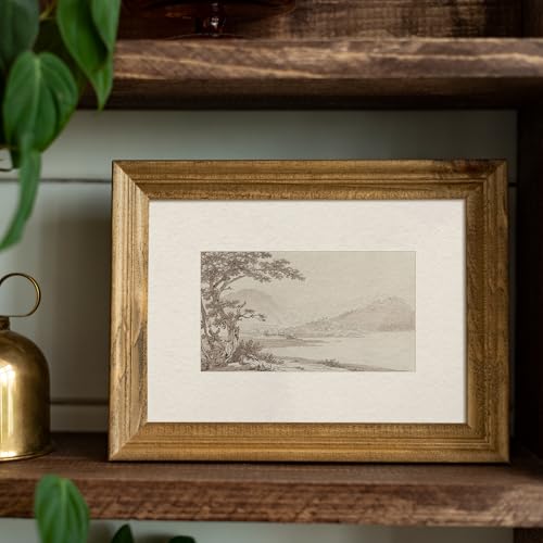 uniro Vintage Neutral Wall Art for Home Decor Farmhouse Tree Landscape Sketch Drawing Wall Decor Rustic Nature Canvas Prints Antique Neutral Landscape Oil Painting Vintage Art Pictures for Bedroom Bathroom Decor( 8" x 10"-UNFRAMED) - color: Sketch Landsca