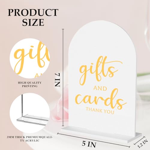 6 Pcs Wedding Sign Decor, Ceremony Sign, Wedding Sign for Reception & Event Party,Bridal Shower Decorations, Wedding Table Sign Accessories for Anniversary and Event 5x7 Inch White Gold - color: WhiteGold