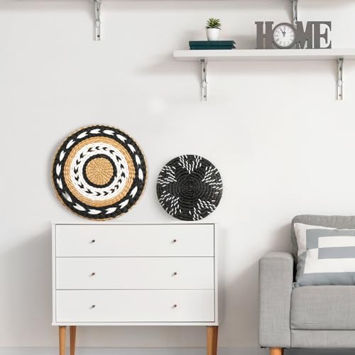 Tatuo 11 Pcs Boho Wall Basket Decor Woven Wall Hanging Art, Retro - style: Retro