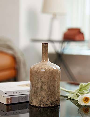 HAUCOZE Ceramic Flower Vase Decorative Sculpture Modern Home Decor 10.6Inch - size: Large