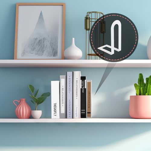 Chunful 4 Pcs White Metal BookEnds Shelves, 5.5 x 3.75 x 2.25 in - color: White, size: 5.5 x 3.75 x 2.25 in