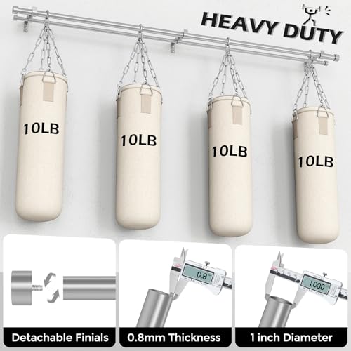 Double Curtain Rod, 36-124 Inch Silver Modern Heavy Duty Dual Rods - color: Silver, size: 36"-124"