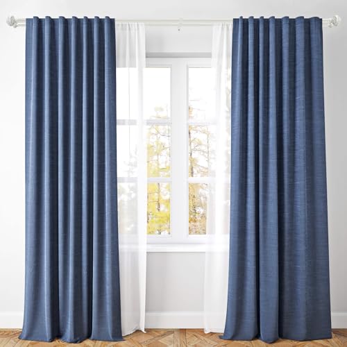 1" White Dual Curtain Rod with Tension Pole,48 to 84 Inches - color: Weathered White, size: 48“-84”