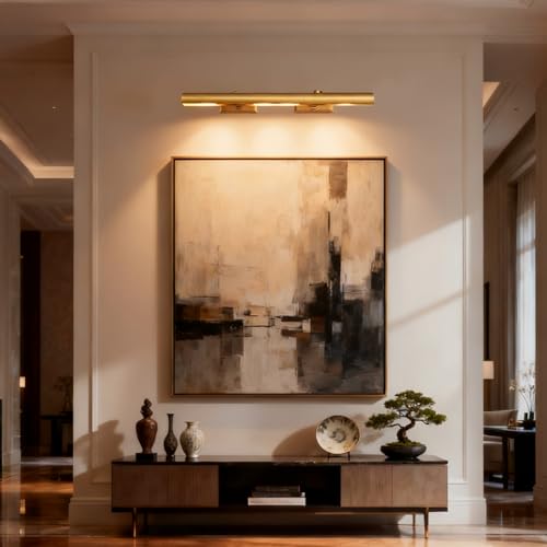 24 inch Brass Picture Light Hardwired Picture Light for Wall - color: Brass, size: 24in
