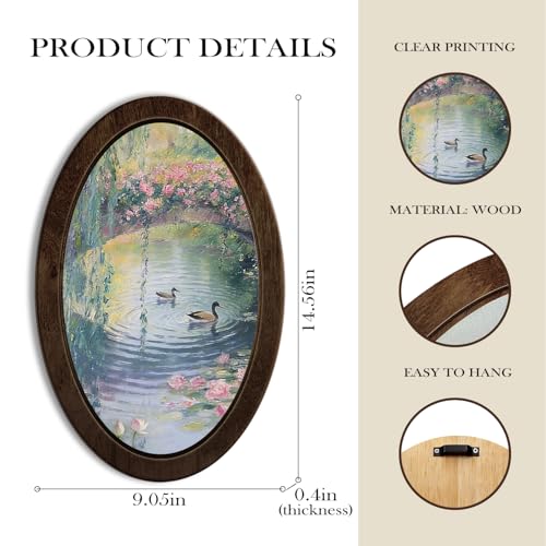 YZSLA Vintage Landscape Framed Wall Art Decor,Cottagecore Room Decor - color: Landscape