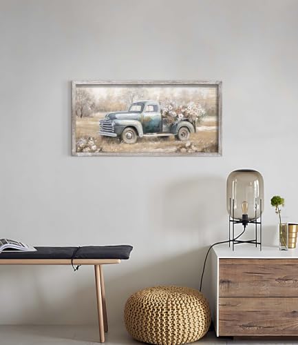Artitude Farmhouse Truck Wall Art Decor, 24" x 12" - color: Barn 03, size: 24"L x 12"W