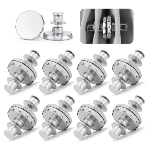 ZENGLU Magnetic Curtain Closer for Home Office Bedroom, 8Pairs Strong Magnets, No Need for Drilling, Easy to Install