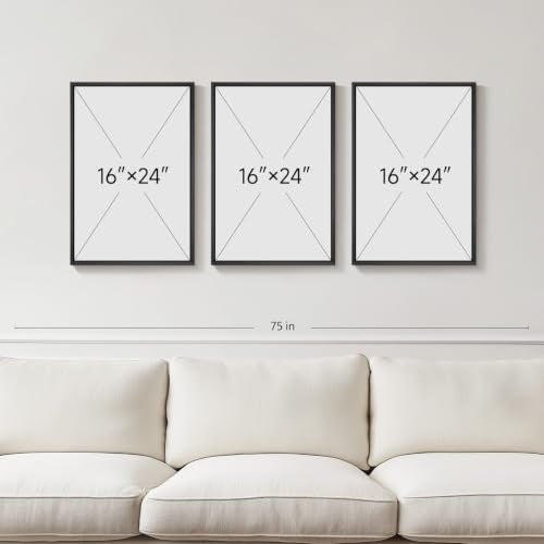 3D Textured Framed Brown and White Abstract Wall Art Set, 3 Piece 16x24 In - color: Brown White, size: 16"w X 24"h X 3pcs
