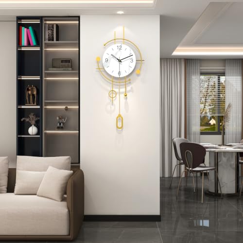 Wall Clocks for Living Room Decor Modern Silent Analog Wall Clock - style: Art Deco