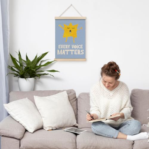 VGXKJIIOD Speech Therapy Mental Health Wall Art Decor Poster Hanger Frame - color: every voice