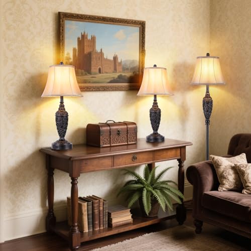 Sheetea 65’’ Floor Lamp for Living Room, Farmhouse Standing Lamp, Bronze - color: Bronze