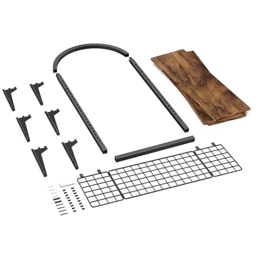 Floating Shelves Bathroom with Storage Basket,Decorative Wall Shelf - size: Arched
