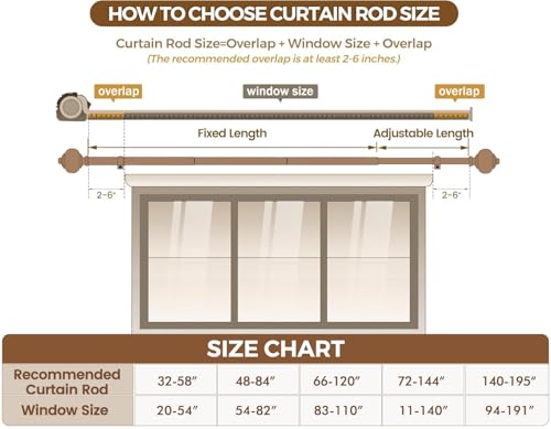 KAMANINA 1 Inch Curtain Rods for Windows 66 to 120 Inch, Silver Drapery Rod - color: Light Silver, size: 66-120"