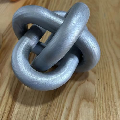 UDAGUU Wood Knot Decor -Coffee Table Decor,Silver Decor Shelf Decor - color: Silver