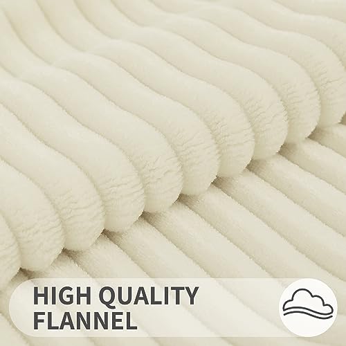 Simmore Fall Soft Beige Flannel Throw Pillow Covers 18X18 Set of 2 - color: Beige, size: 18" x 18" (Pack of 2)