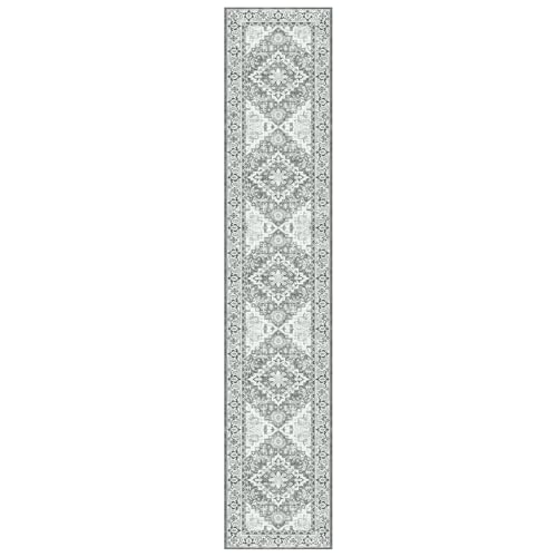 Lessymo 2 x 10 Runner Rug for Hallway, Washable Entryway Rugs, Grey White - color: Grey Beige, size: 2' x 10' (Runner)