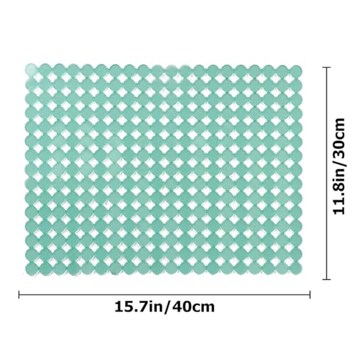 Kitchen Sink Mat,2 Pack Sink Protectors for Kitchen Sink with Scissors - color: Light Green