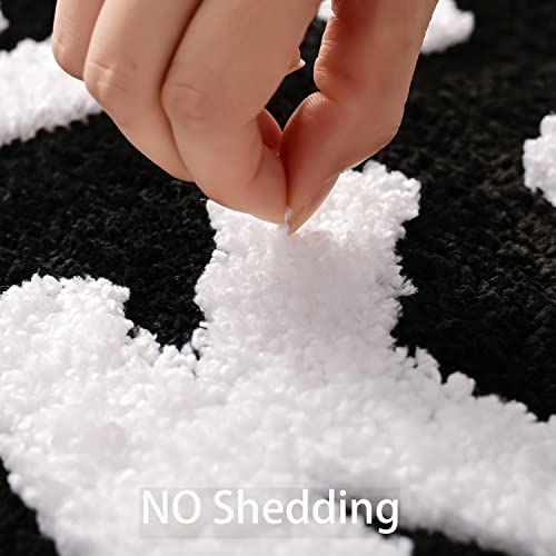 QJHOMO Get Naked Bath Mat Black and White Cute Bathroom Rug, 16" x 24" - color: Black and White, size: 1'4" x 2' (Rectangular)