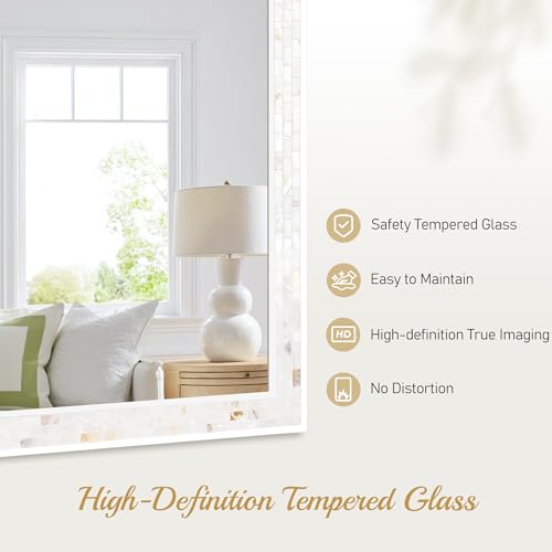 20x28 Inch Mosaic Rectangle Mirrors for Wall - size: 28"L x 20"W