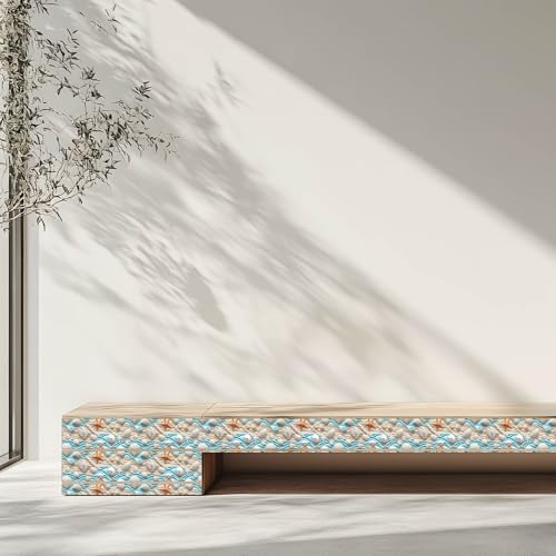 IVN Wallpaper Border Peel and Stick Wall Seashells Sand 4x196 Inch - color: Seashells Sand