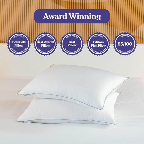 FluffCo Zen Fluff® Down Alternative Bed Pillow - Soft, King Size (1 Pack) - size: King (U.S. Standard)