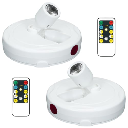 Wireless Spotlight Battery Operated, Picture Light with Remote - color: White