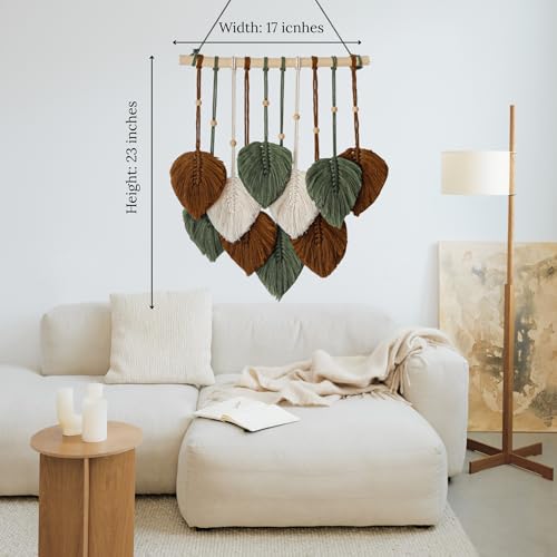 Boho Wall Decor - Large Macrame Wall Hanging - color: Orange,mint Green, Pecock, Mustard, Begie