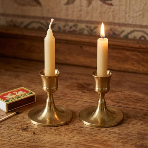 Bronze Wine Glass Metal Candlestick Holders - Vintage Modern Metal Taper Candle Holders, Decorative Centerpiece for Table Mantel, Wedding Kitchen Home Decor, Wedding Gift,30Pcs - color: Bronze, size: 30Pcs