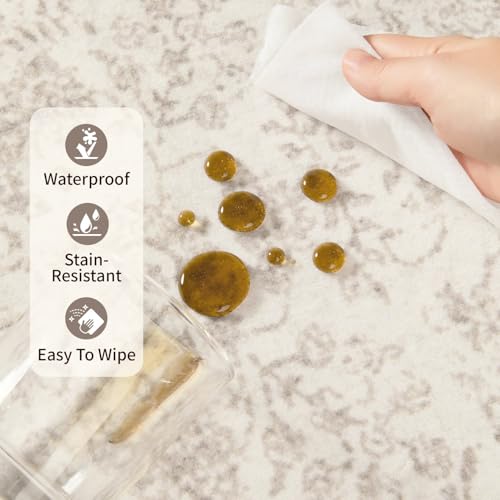 Rugxara 5X7 Washable Area Rug for Living Room, Bedroom,Neutral Beige - color: Light Brown, size: 5' x 7' (Rectangular)