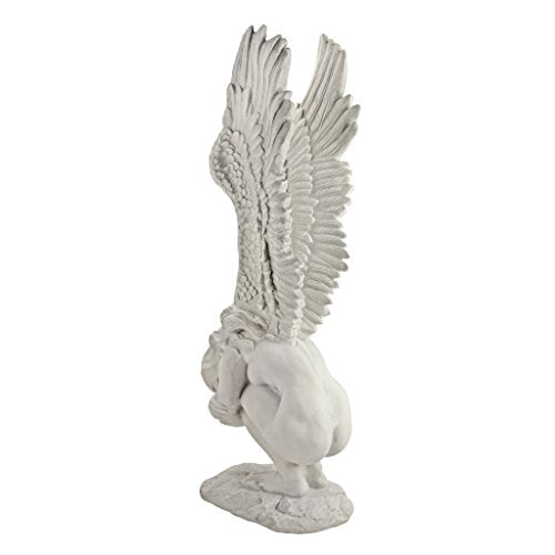 Design Toscano KY30700 Extended Grace Angel Garden Statue, 24 Inch, Antique Stone - style: GRAND REMEMBRANCE &REDEMPTION