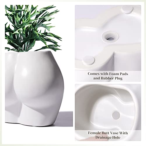 Cute Body Shaped Planter Fun Resin Plant Pots with Drainage Hole - color: Body Shape