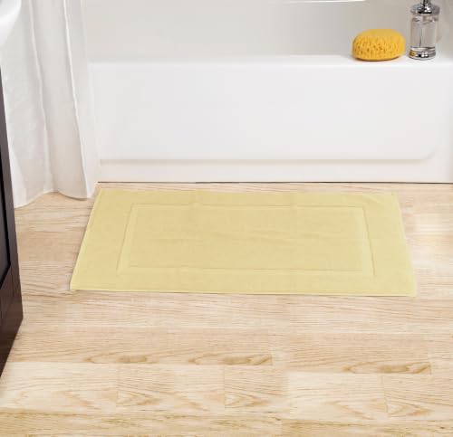 Utopia Towels Cotton Bath Mat, 21x34 in, 2 Pack, Champagne - color: Champagne, size: 2 Bath Mats
