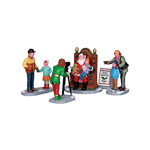 Lemax Christmas Village Photos with Santa Set of 5-22032