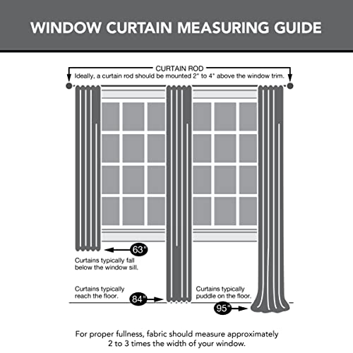 No. 918 Erica Crushed Sheer Voile Grommet Curtain Panel 51” x 84” - color: Eggshell Off-white, size: 51"W x 84"L (Pack of 1)