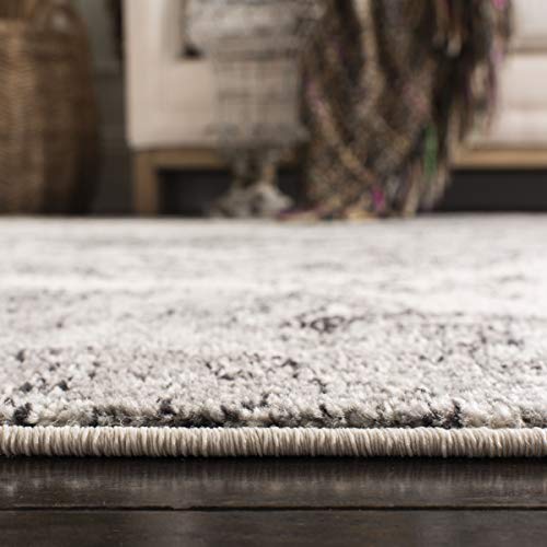 SAFAVIEH Madison Collection Accent Rug - 2'3" x 4', Cream & Silver, Boho Chic Glam Paisley Design, Non-Shedding & Easy Care, Ideal for High Traffic Areas in Entryway, Living Room, Bedroom (MAD600D) - color: Cream/Silver, size: 2'3" x 4' (Rectangular)