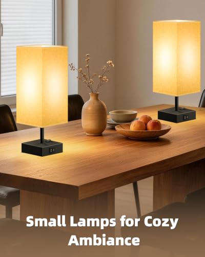 Set of 2 Smart RGB Dimmable Table Lamp Compatible with Alexa&APP&Remote Control - color: Dark Gray, size: 2 Pack