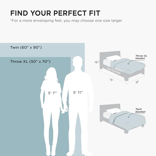 Bedsure Silky Soft Cooling Blanket Twin XL Size, 60"x90", Light Grey - color: 08- Light Grey, size: Twin Xl (60" X 90")