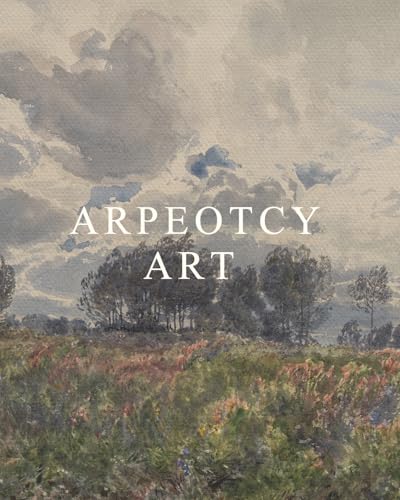 ARPEOTCY Extra Large Framed Wall Art, Retro Sky Field Landscape, 36x54In - color: Windy Countryside