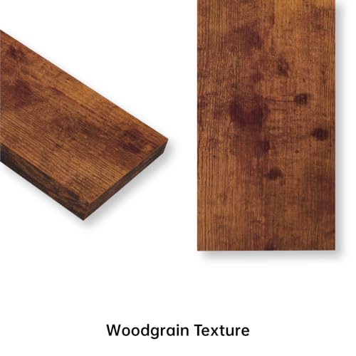 2 Pack Small Floating Shelves, 11.8" x 5.5" x 0.98", Rustic Brown - color: Rustic Brown, size: 11.8''(Thinner)
