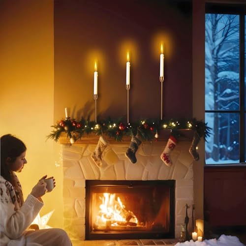 ChefBee 3PCS Gold Tall Taper & Pillar Candle Candlestick Holder - color: Gold
