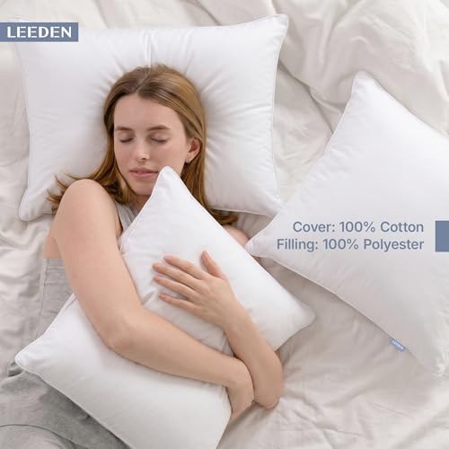 Leeden 30 x 30 Throw Pillow Inserts Set of 2, Fluffy Euro Pillows - size: 30x30 Inch