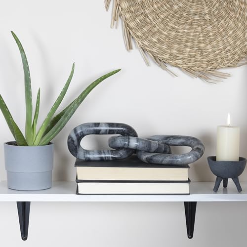 Bloomingville Decorative Marble Chain, Variegated Grey Tones - color: Grey