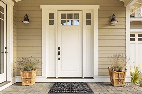 DII High Traffic All-Weather Rubber Doormat, 18x30, Natural Wrought Iron - color: Natural Wrought Iron, size: 1'6" x 2'6" (Rectangular)
