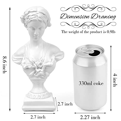 Norrclp Greek Statue of Venus Goddess, 8.6in Classic Roman Head Bust - color: Venus-8.6in