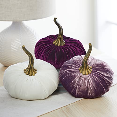 Your Heart's Content Luxe Lilac 6.25 inch Velvet Pumpkin (Luxe Lilac) - color: Large Luxe Lilac
